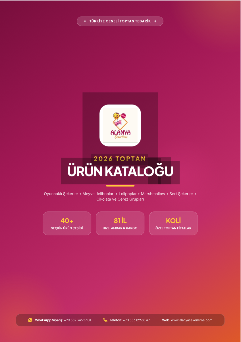 Alanya Şekerleme 2026 Toptan Ürün Kataloğu Kapağı