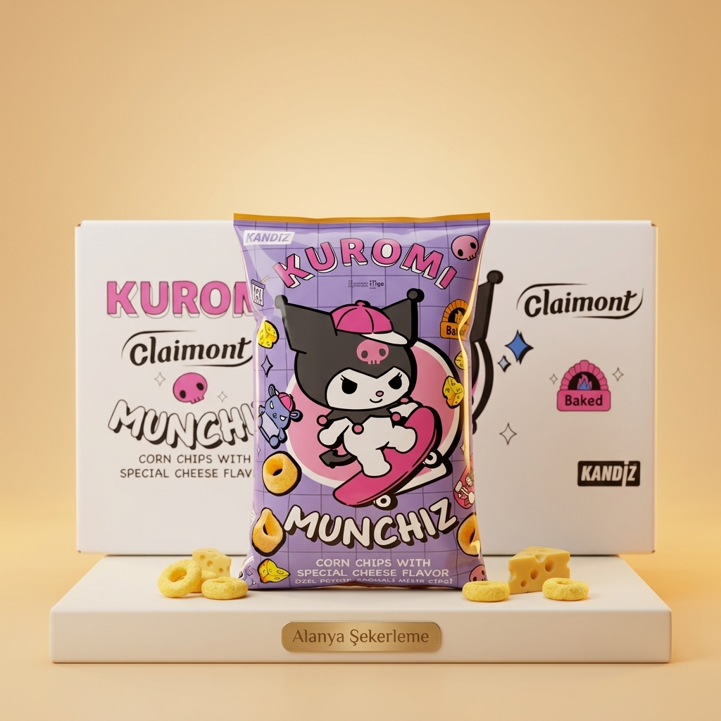 Claimont Kuromi Munchiz Peynirli Mısır Cipsi