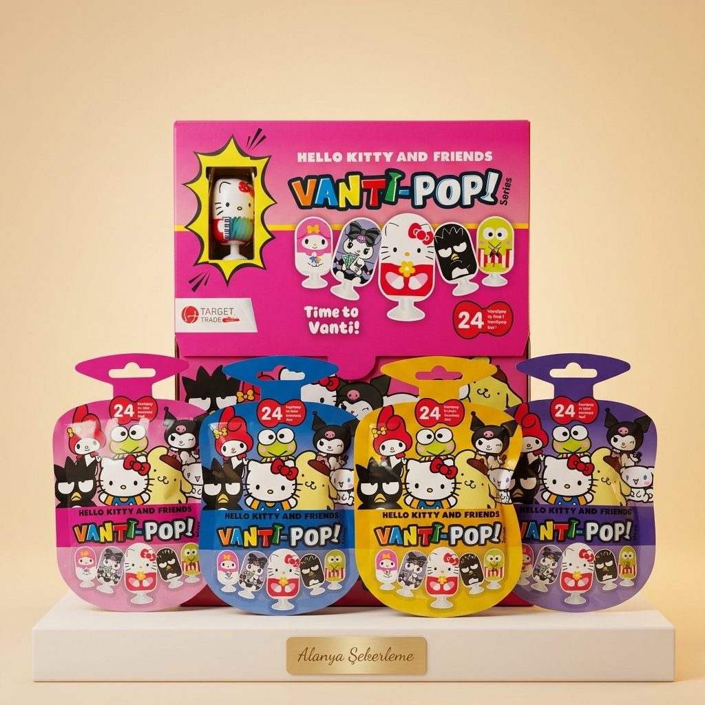 Hello Kitty Vanti Pop Oyuncaklı Şeker toptan koli görseli